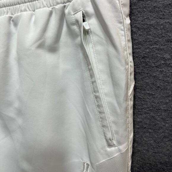 Prince Warm Up-Gym-Golf-Tennis Zipper Leg Joggers White Mens Size L - Picture 6 of 16